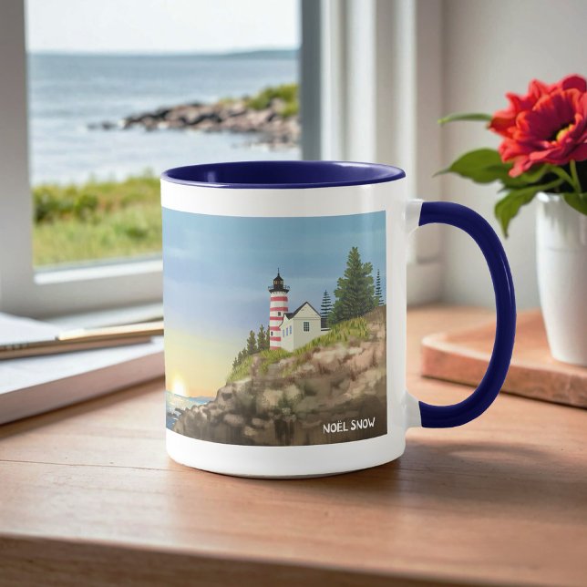 Mug Phare et coucher du soleil (Créateur téléchargé)