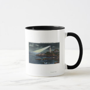 Mug Phare principal de Portland la nuit