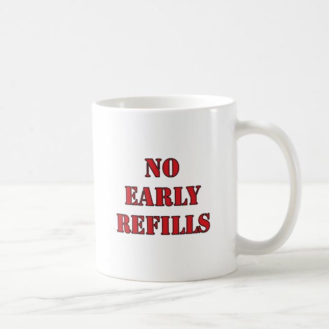 Mug Pharmacie - aucunes recharges tôt (Droite)