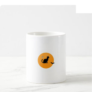 Mug Phase Lunaire Sorcière Halloween - Noir & Oran