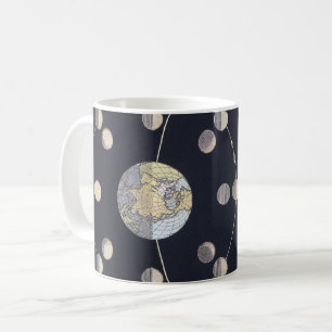 Mug Phases de la Lune avec la Terre et le Soleil, Astr