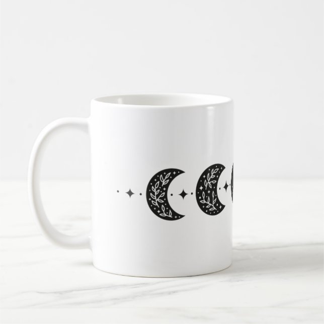Mug Phases de lune florale (Gauche)