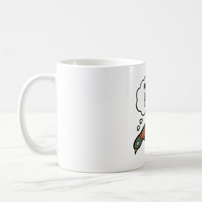 Mug Pheasant dreams of coffee (Gauche)