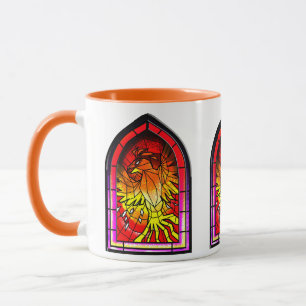 Mug Phénix de verre tendu
