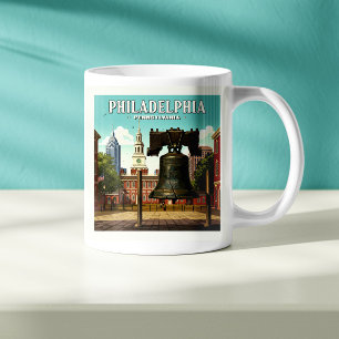 Mug Philadelphie vintage Pennsylvanie