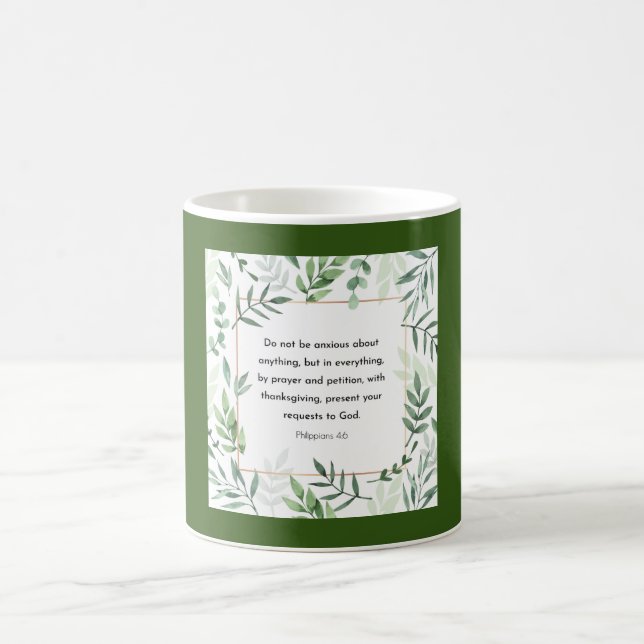 Mug Philippiens 4:6, Verse biblique, (Centre)
