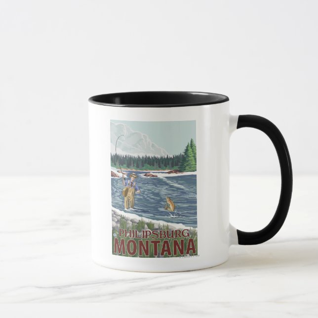 Mug Philipsburg, pêcheur de MontanaFly (Droite)