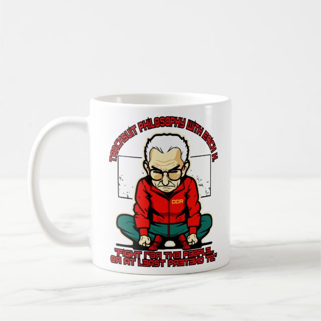 Mug philosophie du tracksuit communiste avec Erich H C (Gauche)