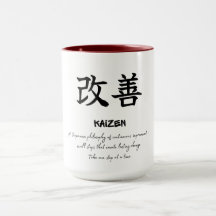 Philosophie japonaise Kaizen Café à l'état d'espri