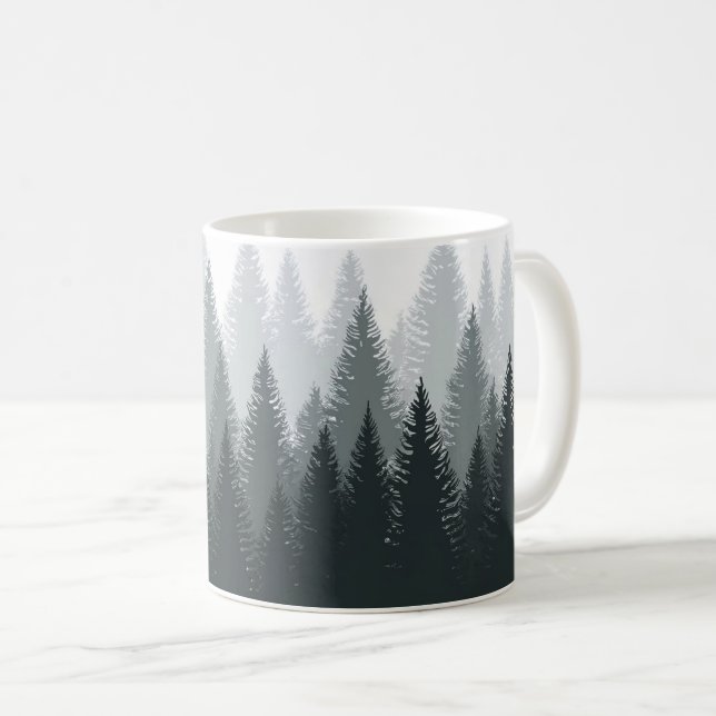 Mug Phinus arbres illustration maquette (Devant droit)