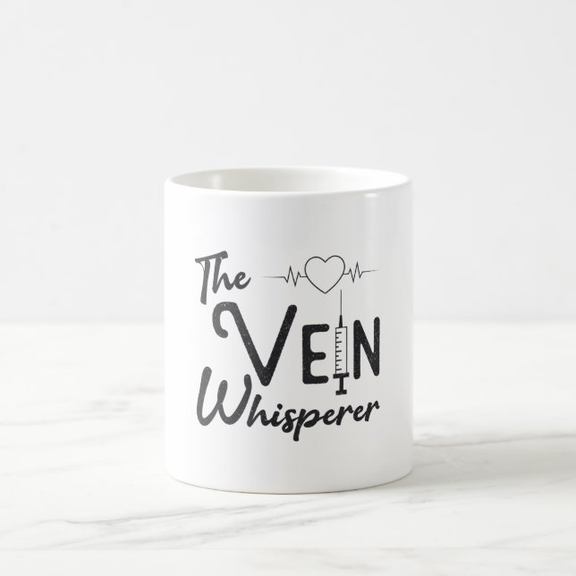 Mug Phlebotomiste La Vein Whisperer Infirmière Phlebot (Centre)