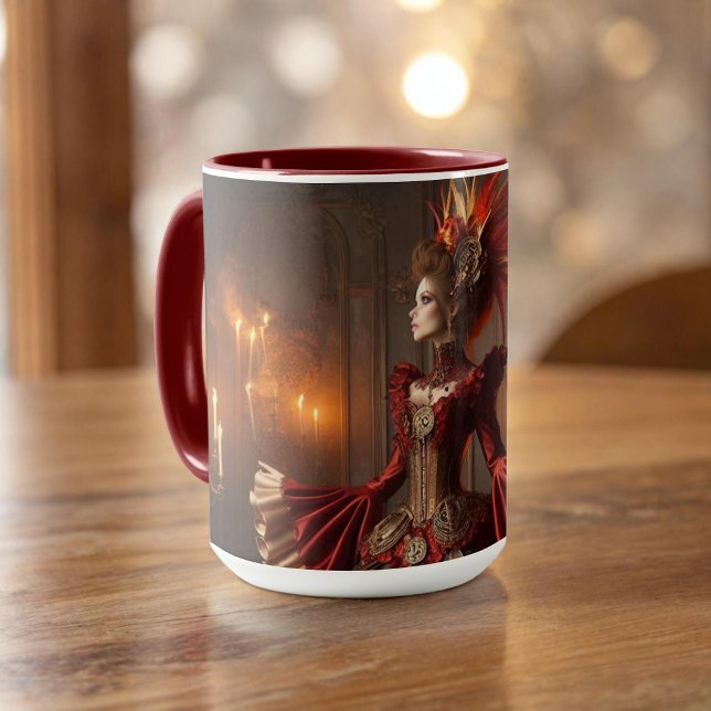 Mug Phoenix Fire Queen Steampunk Victorian Industrial (Créateur téléchargé)