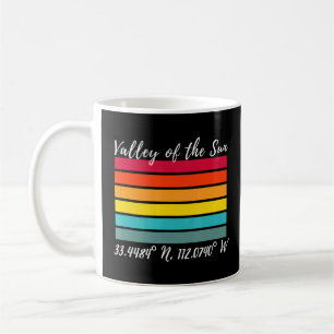 Mug Phoenix Valley of the Sun Souvenir Latitude Longit