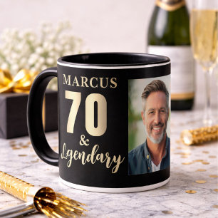 Mug Photo 70 ans et légendaire or
