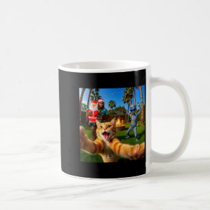Mug Photo amusante de Noël de chat avec Bigfoot et ext