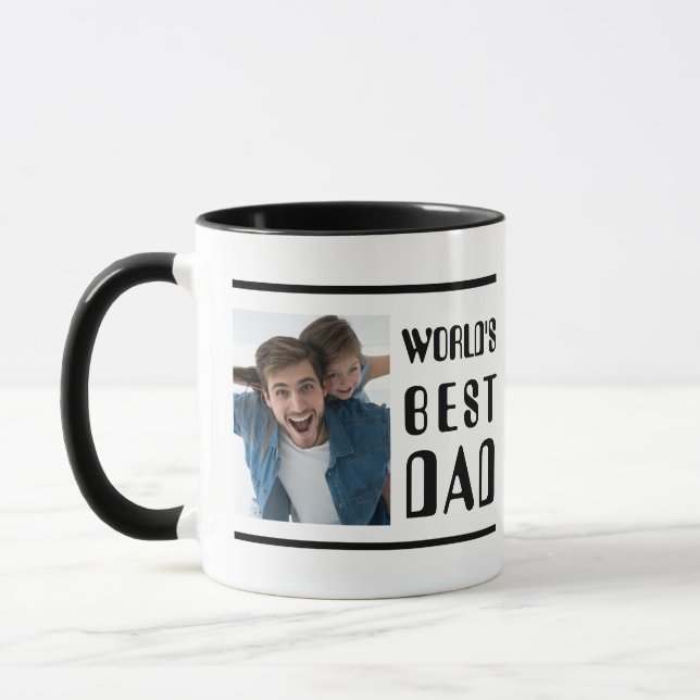 Mug Photo Best Papa moderne (Gauche)