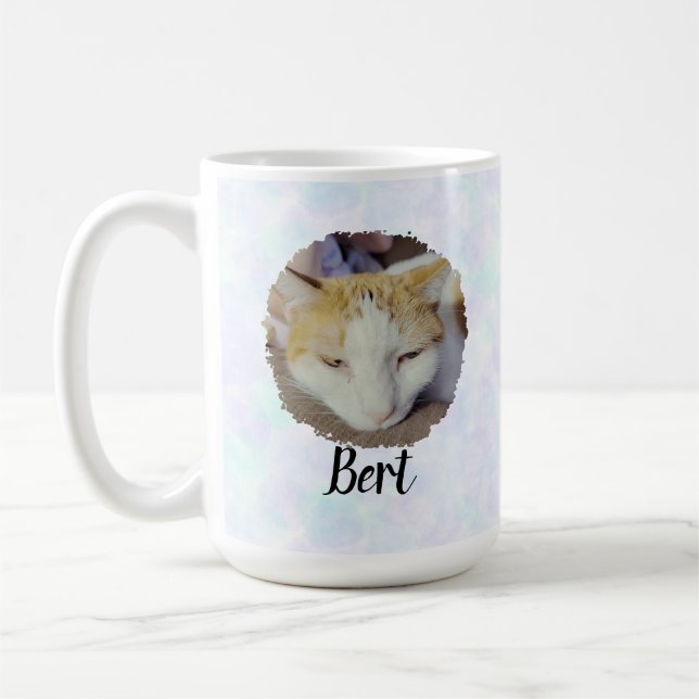 Mug Photo Bleu Rêveur (Gauche)