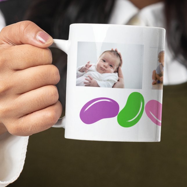 Mug photo cadeau de Pâques avec haricots jaunes (Créateur téléchargé)