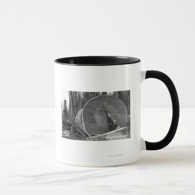 Mug Photo CaliforniaMan par Cut Redwood Log (Droite)