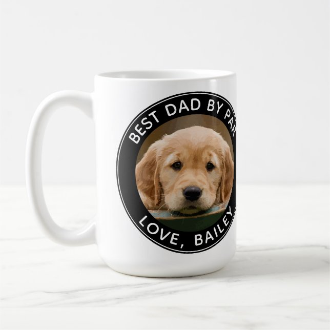 Mug Photo Chien Personnalisé Meilleur Papa Par Par Bla (Gauche)