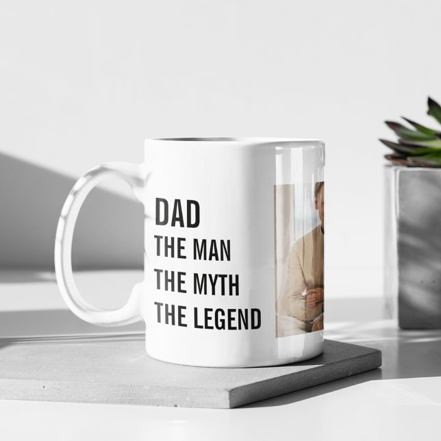 Mug Photo Collage moderne | Cadeau papa (Créateur téléchargé)