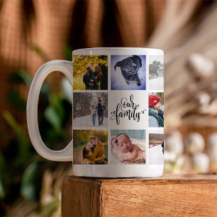 Mug Photo Collage Moderne Notre Famille