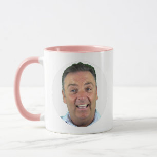 Mug Photo Combo Rose - Cadre Rond Mug Personnalisé