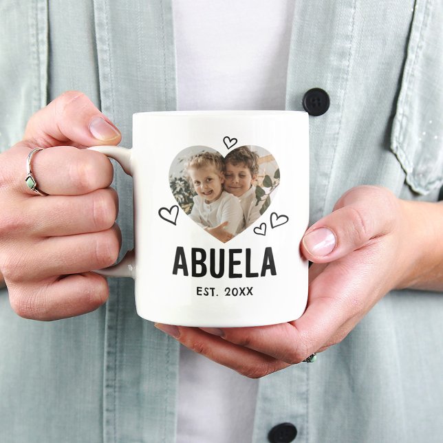 Mug Photo croisée de Abuela Heart (Créateur téléchargé)