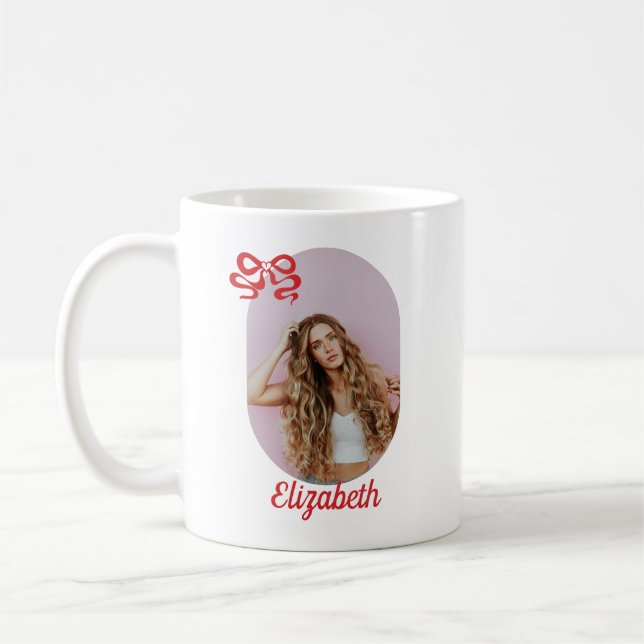 Mug Photo Cute Red Bow (Gauche)