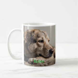Mug Photo de chien chanceux personnalisé
