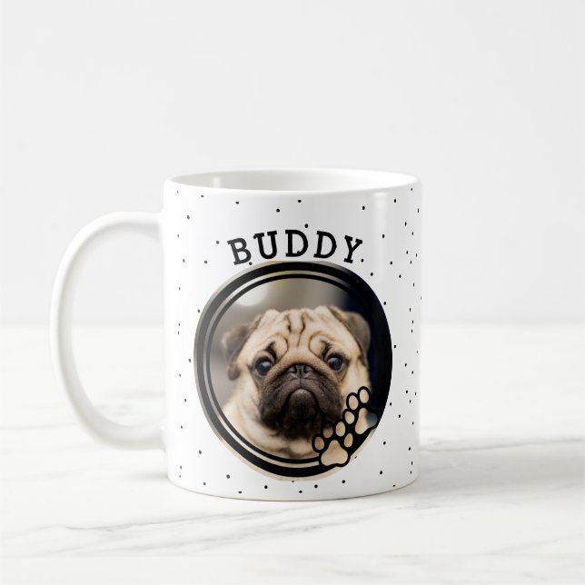 Mug Photo de chien d'animal de compagnie mignonne dans (Gauche)