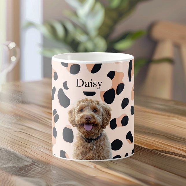 Mug Photo de chien Empreinte de léopard personnalisée  (Créateur téléchargé)