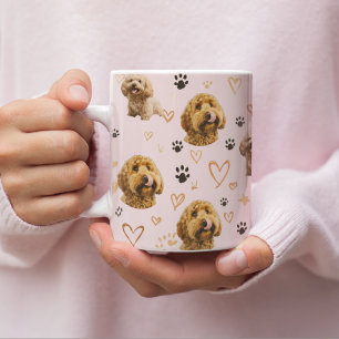 Mug Photo de chien personnalisé Rose