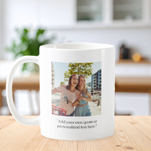 Mug Photo de devis personnalisée moderne
