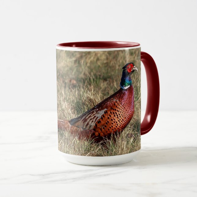 Mug Photo de faisan (Devant droit)