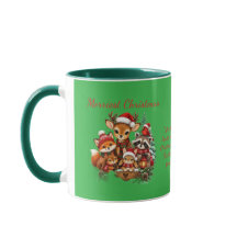 Photo de famille des créatures de la forêt de Noël