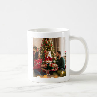 Mug Photo de famille et monogramme