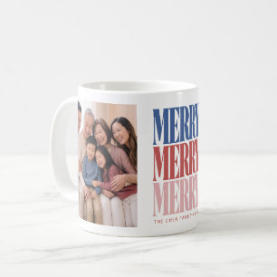Mug Photo de famille moderne de Noël