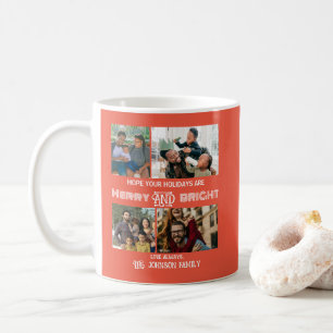 Mug Photo de famille moderne tendance Joyeux et Lumine