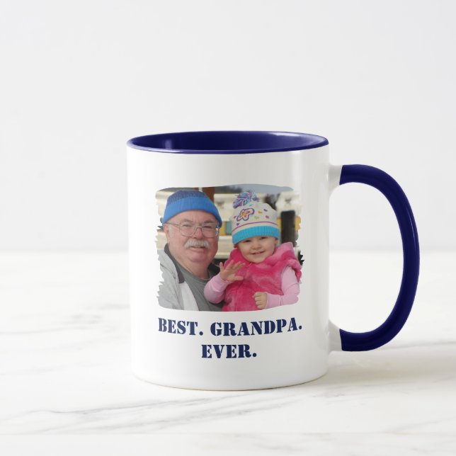 Mug Photo de famille personnalisée Abuelo Nonno Meille (Droite)