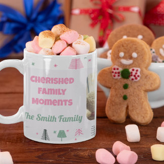 Mug Photo de famille personnalisée Cadeaux de Noël pou
