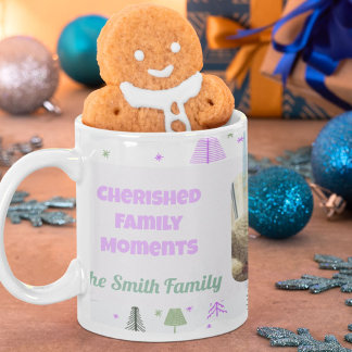 Mug Photo de famille personnalisée Cadeaux de Noël pou