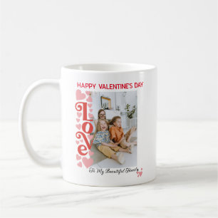 Mug Photo de famille personnalisée Saint Valentin