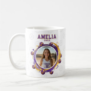 Mug Photo de joueur de volley-ball personnalisé Sports