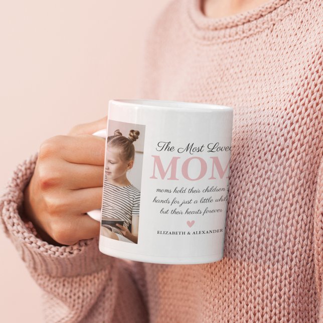 Mug Photo de la famille mère la plus aimée (Créateur téléchargé)