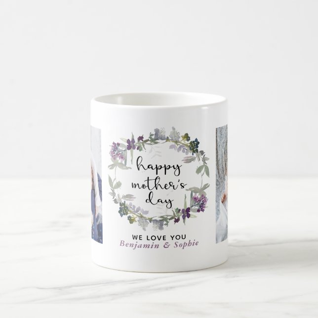 Mug Photo de la Fête des mères florales (Centre)