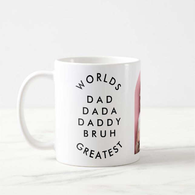 Mug photo de la fête des pères moderne "WORLDS GREATES (Gauche)