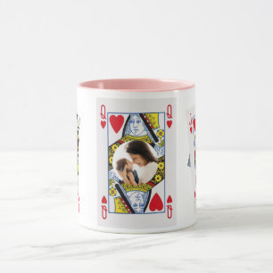Mug photo de la Reine des Coeurs - Cadeau de la Fê