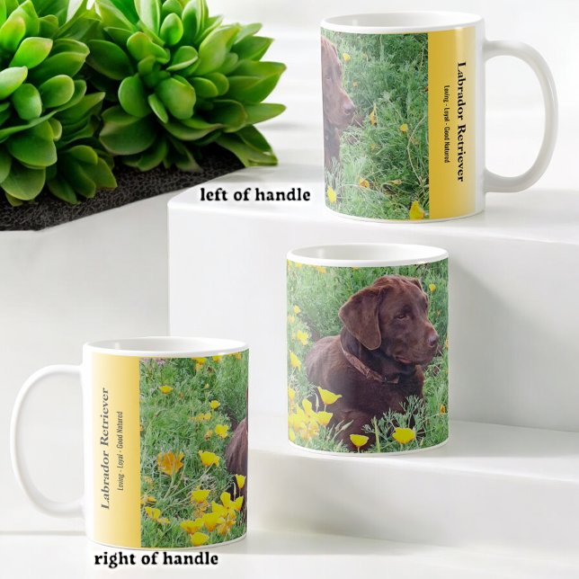 Mug Photo de l'espace réservé aux pépites orange du La (custom photo and text mug)