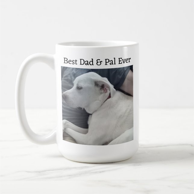Mug Photo de mignon chien avec le meilleur pote jamais (Gauche)